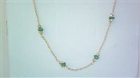 Halskette Sommer Dame ROSARIO in Gelbgold Smeraldo CL_SME - CL_SME